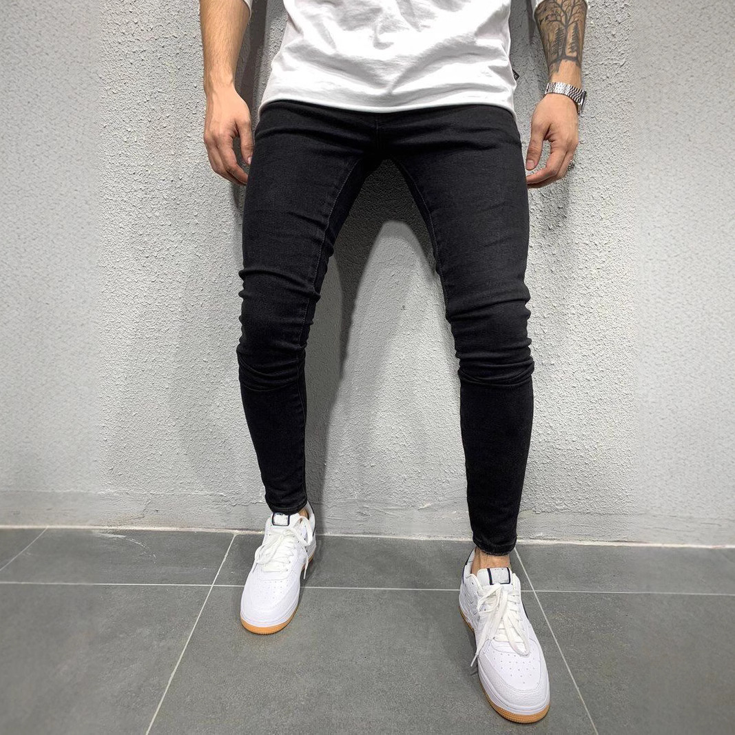 2025 high quality cross-border zhang Europe and the United States stretch feet jeans men's jeans a generation of NK362
