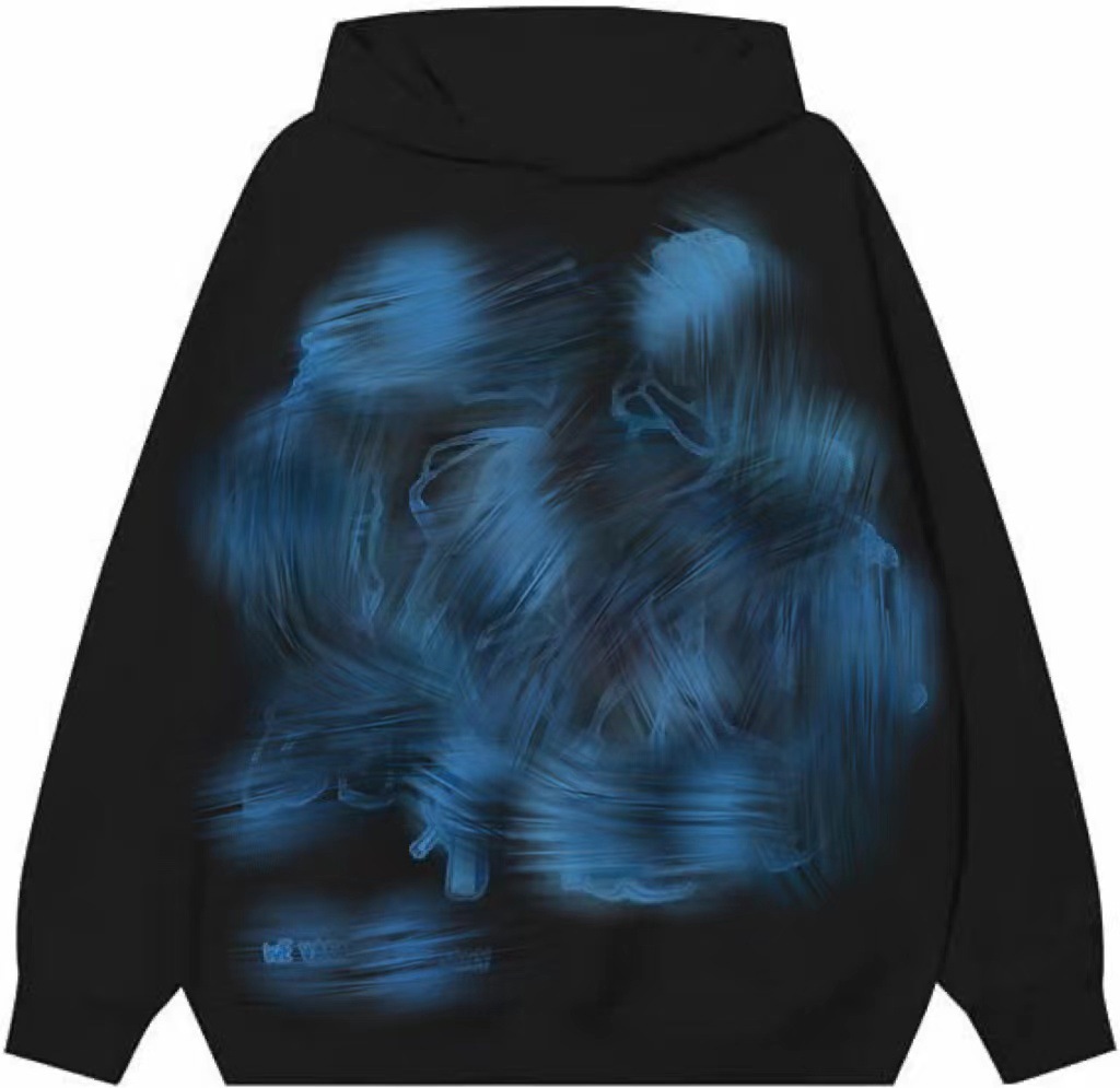 Autumn fashion brand hip hop street graffiti hoodie men's and women's retro casual sports couple sweater